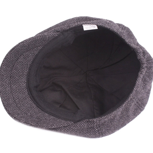 Men's Peaky Blinders Style Flat Cap - Classic Vintage Look
