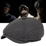 Men's Peaky Blinders Style Flat Cap - Classic Vintage Look