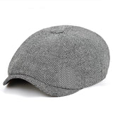 Men's Peaky Blinders Style Flat Cap - Classic Vintage Look
