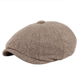 Men's Peaky Blinders Style Flat Cap - Classic Vintage Look