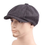 Men's Peaky Blinders Style Flat Cap - Classic Vintage Look