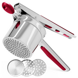 Perfect Mashed Potatoes: Premium Heavy-Duty Stainless Steel Potato Masher for Effortless Mashing