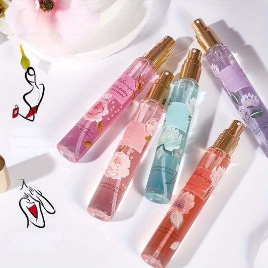 Floral Perfume Gift Set – Travel Size Spray Bottles, Portable & Mother's Day Gift