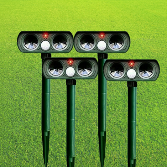 Solar Pest Repeller – Outdoor Animal Deterrent, LED Light & Waterproof Design