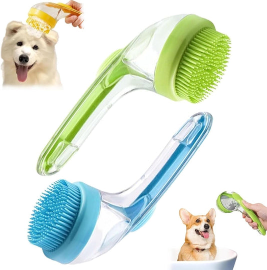 2-in-1 Pet Bath and Massage Brush