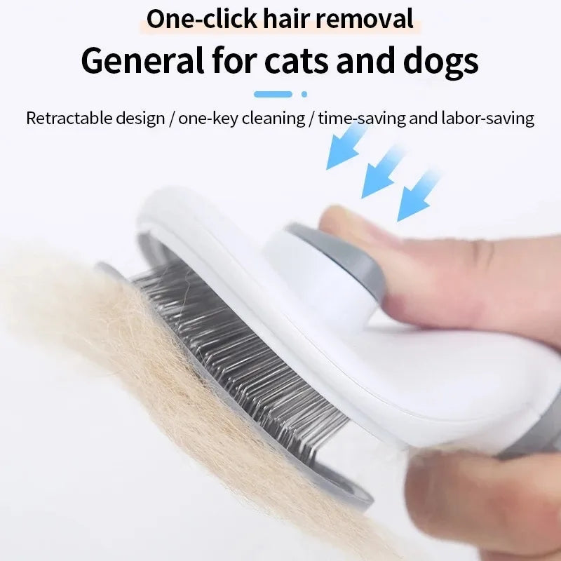 Self-Cleaning Pet Care Brush - Effortless Grooming Comb for Dogs & Cats