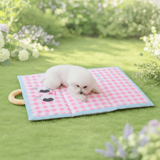 Pet Cooling Mat – Breathable, Foldable & Portable Design