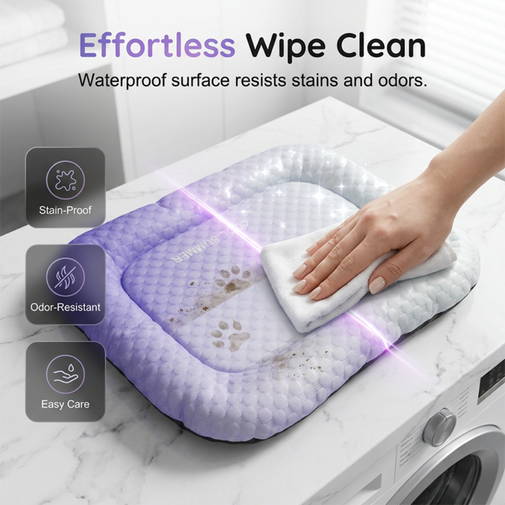 Self-Cooling Pet Mat – Waterproof, Breathable & Multi-Size Design