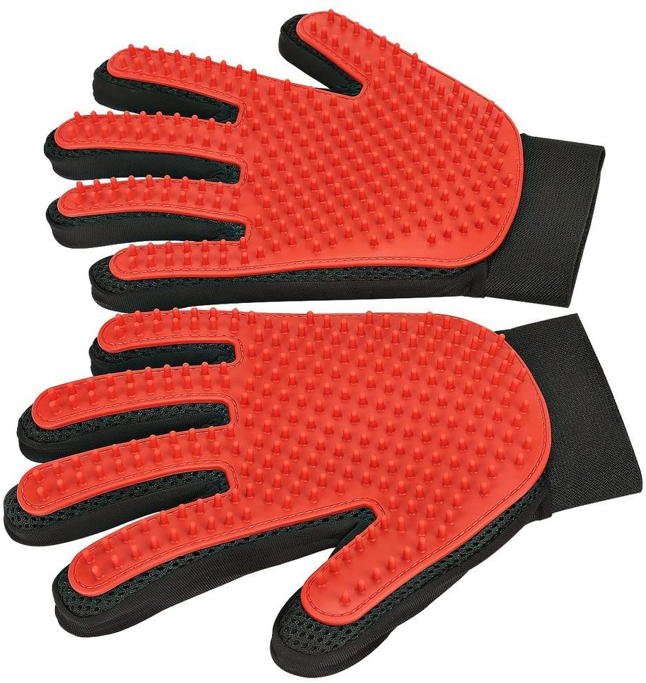 Pet Grooming Glove - Soft & Efficient Hair Remover for Dogs & Cats | Gentle Deshedding Tool for Easy Fur Removal