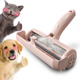 Self-Cleaning Pet Hair Remover Lint Roller - Effortless Fur Removal for Dogs & Cats