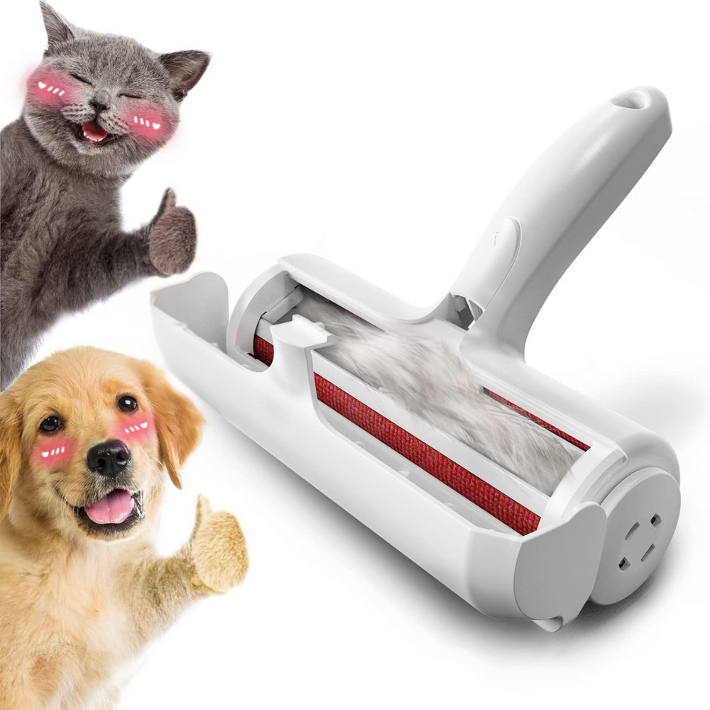 Self-Cleaning Pet Hair Remover Lint Roller - Effortless Fur Removal for Dogs & Cats