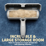 Self-Cleaning Pet Hair Remover Lint Roller - Effortless Fur Removal for Dogs & Cats