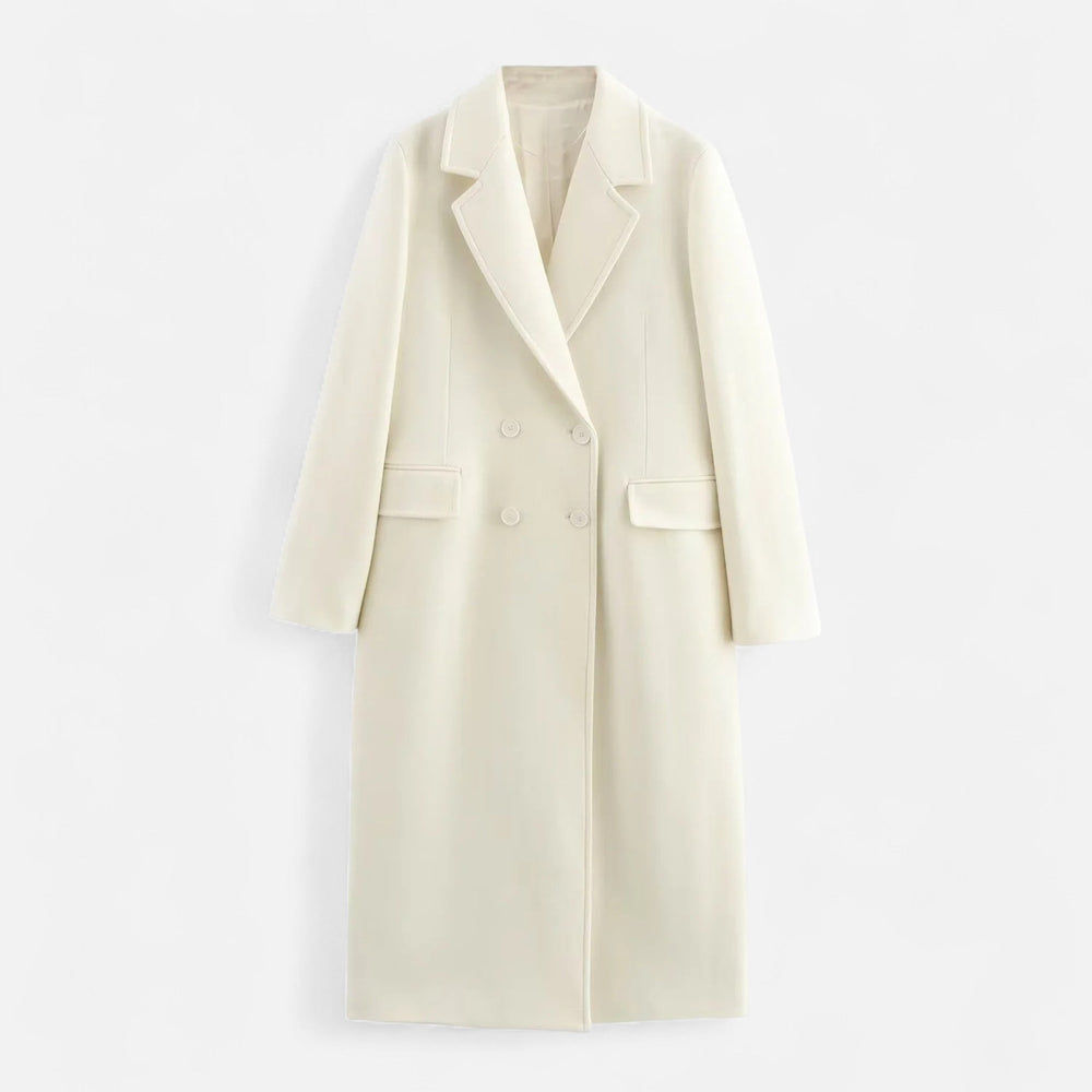 Women's double-breasted trench coat, view 1