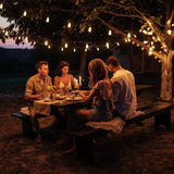 Outdoor LED String Lights – IP44 Waterproof, Edison Bulbs, 2200K Warm White, 15m & 30m