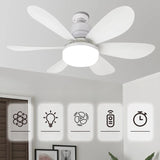LED Ceiling Fan Light – Remote Control, Dimmable 3 Colors & E27 40W