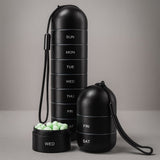 Pill Organizer – Weekly 7-Day Set, Portable Travel Box & Aluminum Build
