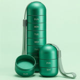 Pill Organizer – Weekly 7-Day Set, Portable Travel Box & Aluminum Build