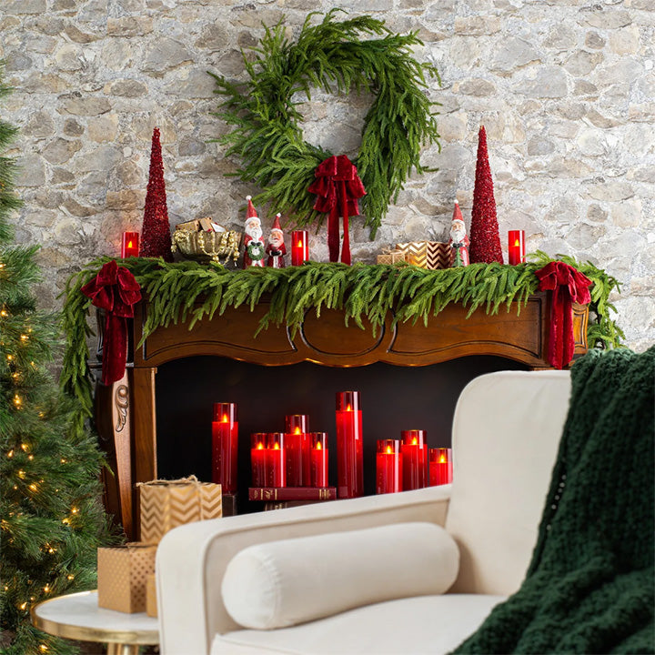 Premium Pine Garland - Lush Greenery for Holiday Decor, Wreaths & Home Accents
