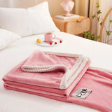 Blush Cozy Pink Flannel Fleece Blanket - Ultra Soft, Warm & Stylish Throw for Home Décor
