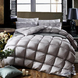 PlumeLux 100% Goose Down Piped Duvet - Luxurious Comfort & Warmth