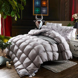 PlumeLux 100% Goose Down Piped Duvet - Luxurious Comfort & Warmth