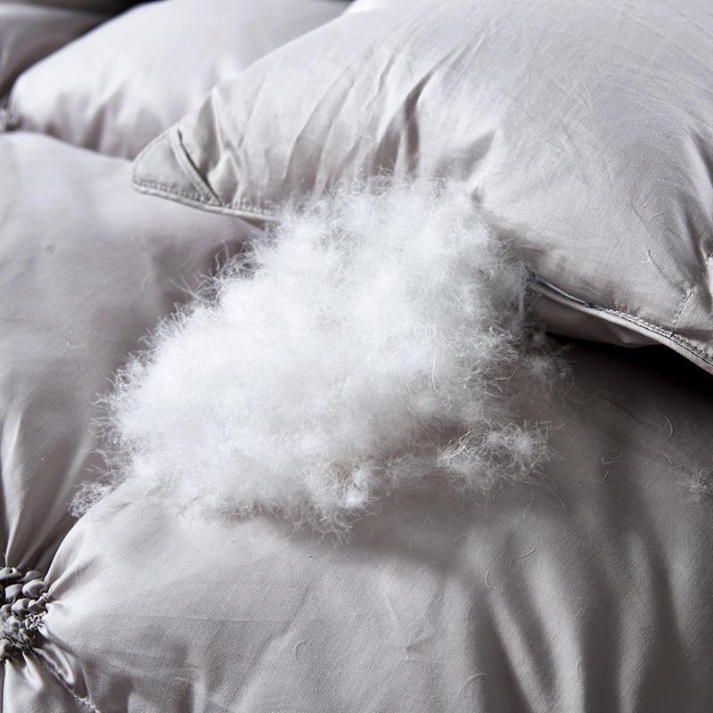PlumeLux 100% Goose Down Piped Duvet - Luxurious Comfort & Warmth