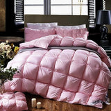 PlumeLux 100% Goose Down Piped Duvet - Luxurious Comfort & Warmth