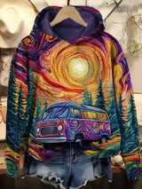 Mariska Retro Roadtrip Hoodie - Vintage-Inspired Cozy Sweatshirt for Travel Lovers