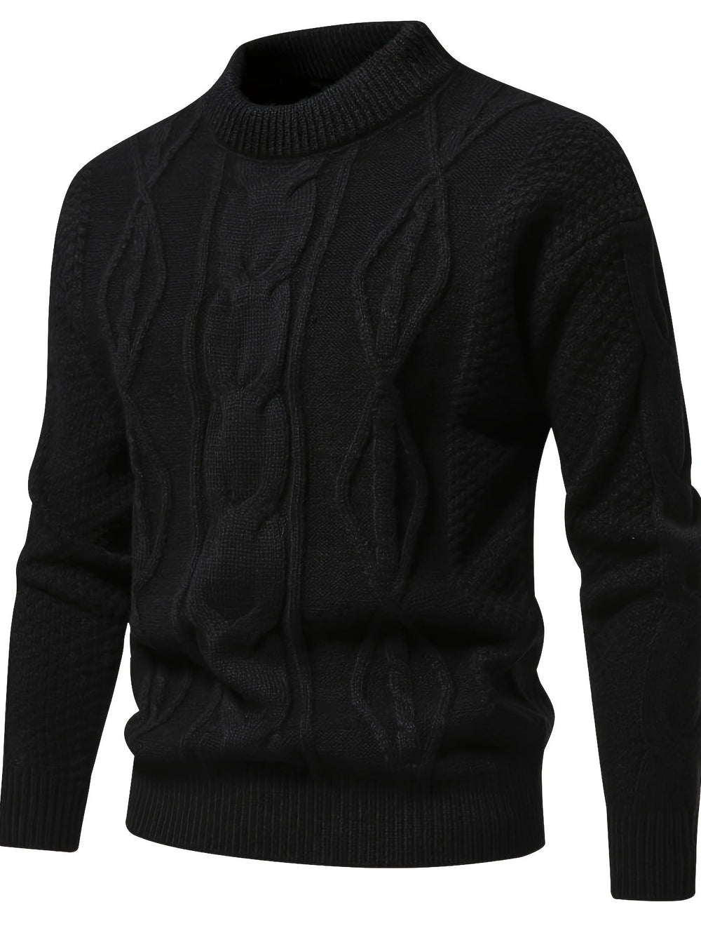 Plain Knitted Jumper for Men - Theo