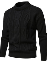 Plain Knitted Jumper for Men - Theo