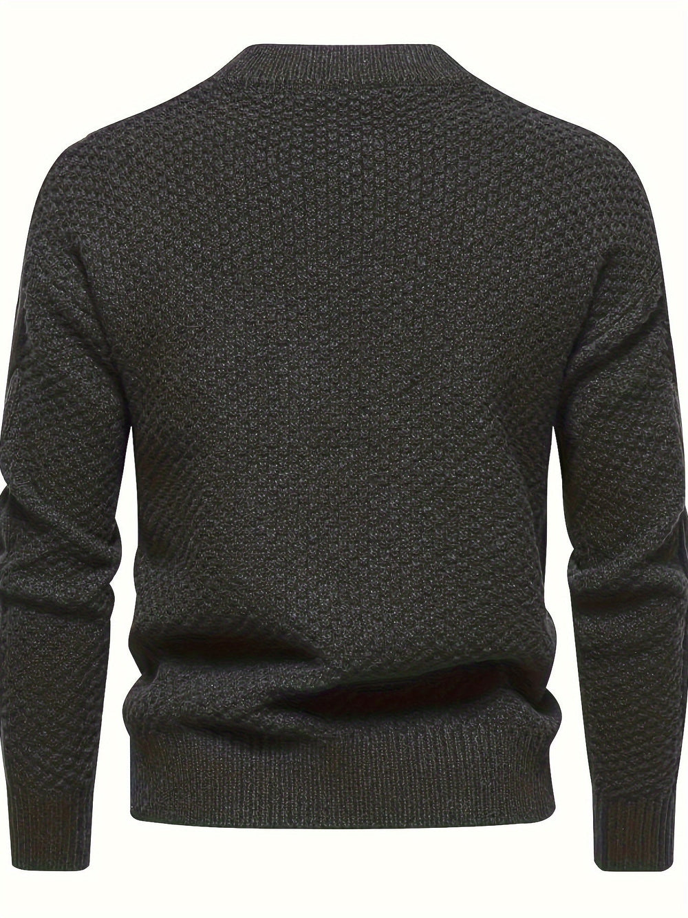 Plain Knitted Jumper for Men - Theo