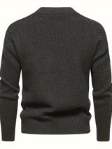 Plain Knitted Jumper for Men - Theo