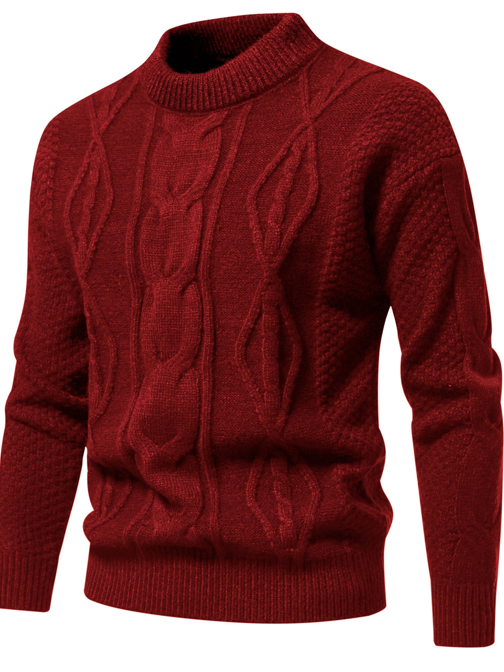 Plain Knitted Jumper for Men - Theo