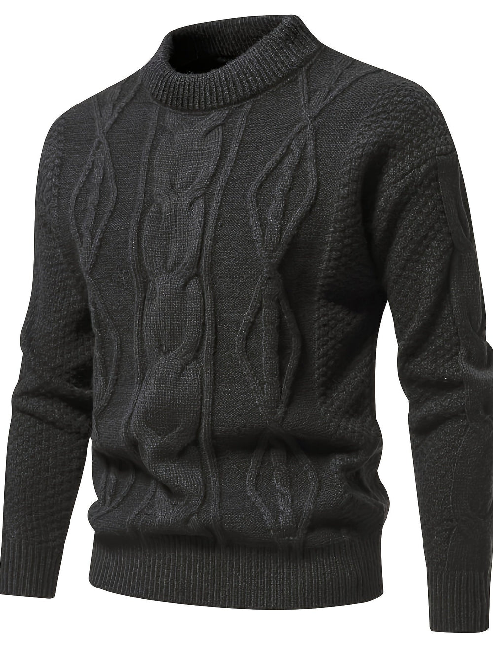 Plain Knitted Jumper for Men - Theo