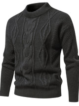 Plain Knitted Jumper for Men - Theo