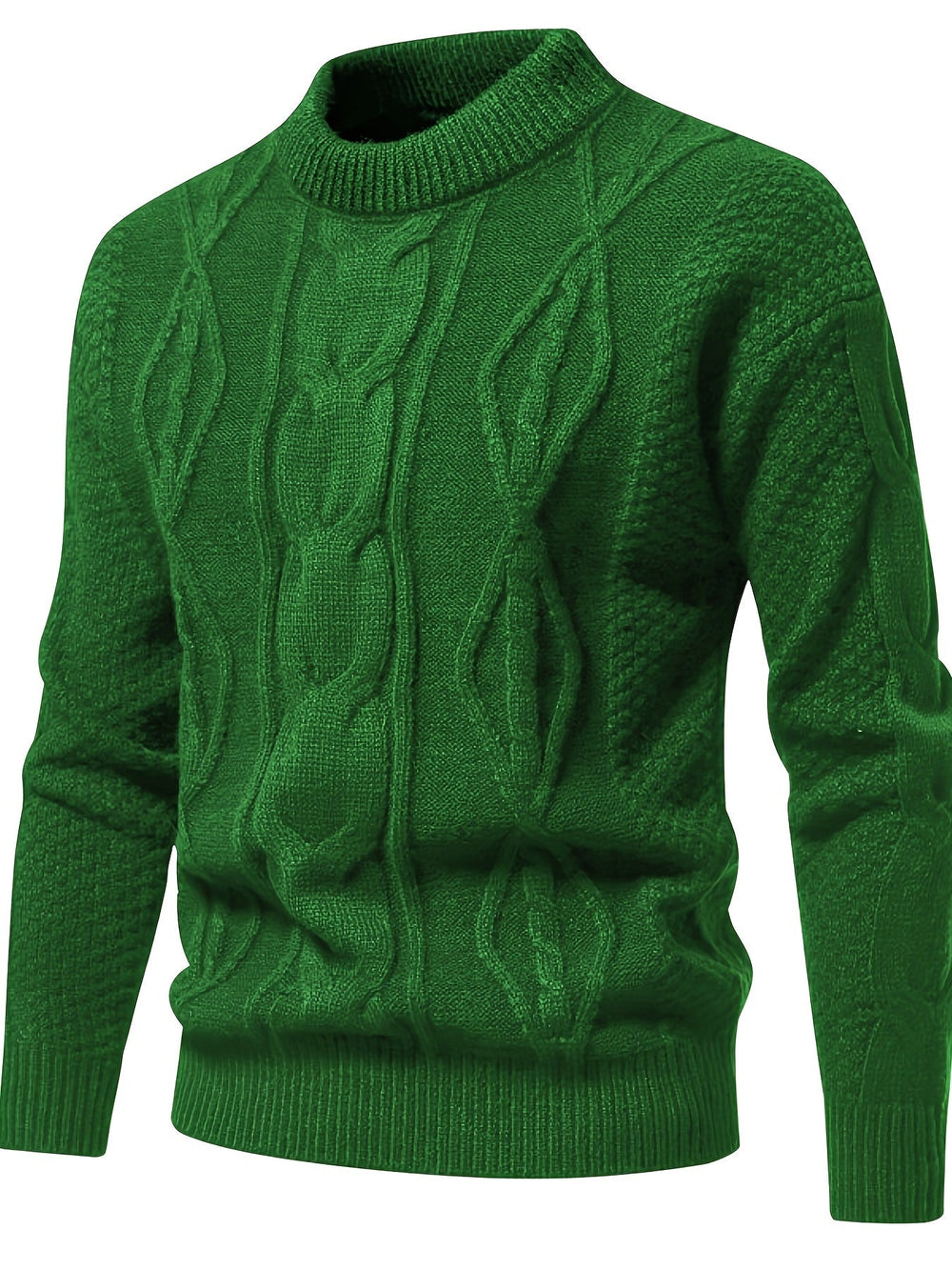 Plain Knitted Jumper for Men - Theo
