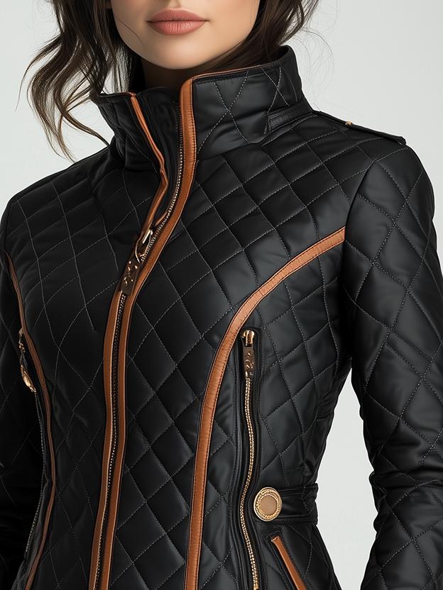 Optimized Product Title: Lily™ - Women's Diamond Quilted Puffer Jacket | Lightweight & Warm Outerwear 

This title includes relevant keywords and phrases that can help improve visibility in Google Shopping searches while clearly describing the product.