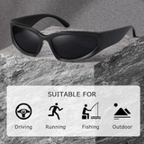 SwiftWrap Polarized Sports Sunglasses - Lightweight, UV Protection, Perfect for Outdoor Activities