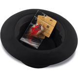 Evan Pork Pie Wool Felt Fedora Hat for Men - Stylish & Comfortable Headwear
