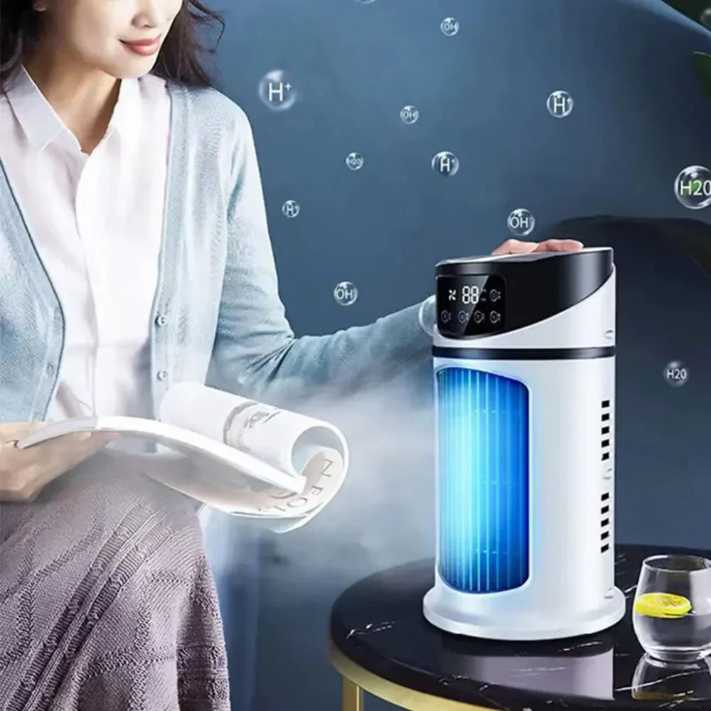 Portable Air Conditioner – Evaporative Cooling, Compact & Built-In Fan