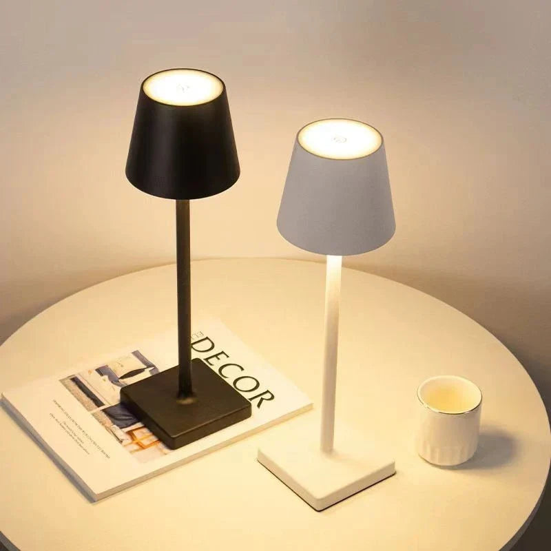 LumiAura Portable Dimmable LED Table Lamp - Adjustable Brightness, Stylish Design for Home & Office