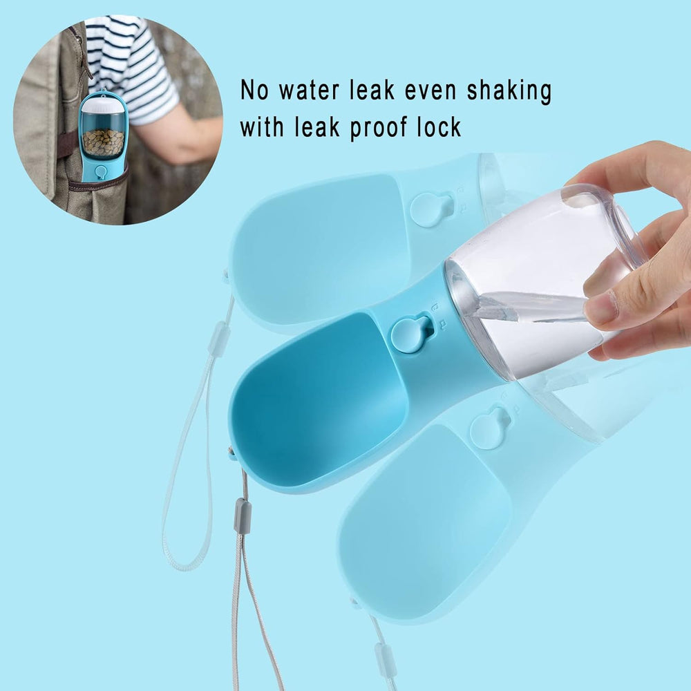 Portable Dog Water Bottle & Food Container - Leak-Proof Travel Bowl for Dogs - Ideal for Hiking, Camping, and Outdoor Adventures