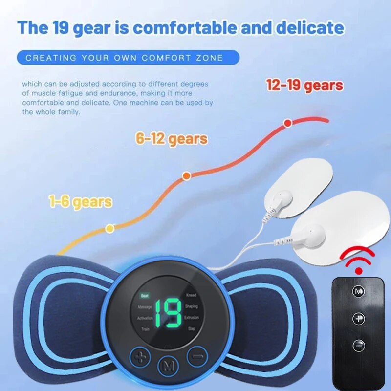 Enhanced Product Title: **Portable Electric Mini Neck Massager with Remote Control & Heat Pad | Intelligent Massage Device for Relaxation & Pain Relief** 

This title includes relevant keywords for better visibility while clearly describing the product's