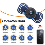 Enhanced Product Title: **Portable Electric Mini Neck Massager with Remote Control & Heat Pad | Intelligent Massage Device for Relaxation & Pain Relief** 

This title includes relevant keywords for better visibility while clearly describing the product's