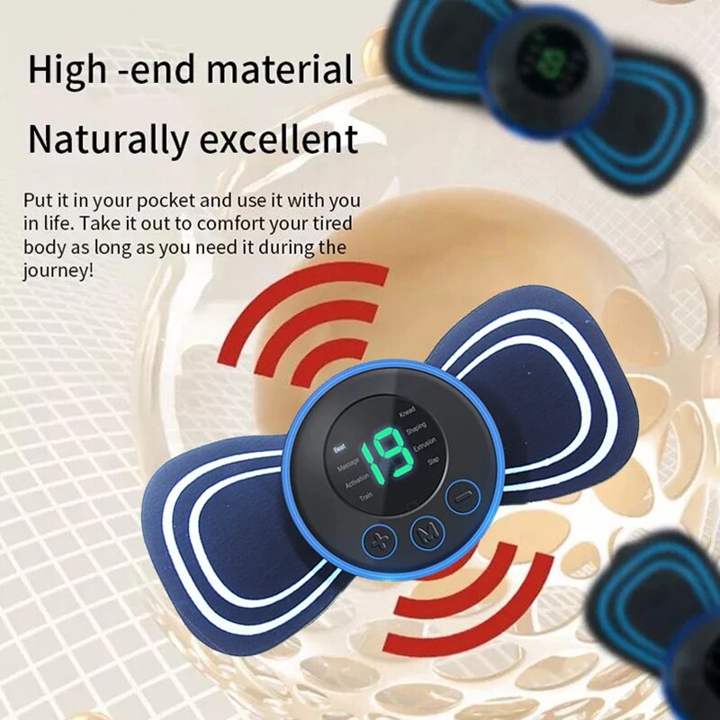 Enhanced Product Title: **Portable Electric Mini Neck Massager with Remote Control & Heat Pad | Intelligent Massage Device for Relaxation & Pain Relief** 

This title includes relevant keywords for better visibility while clearly describing the product's
