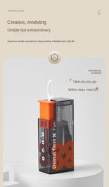 Portable Floss Dispenser with 10 Automatic Floss Sticks - Convenient Dental Care on the Go