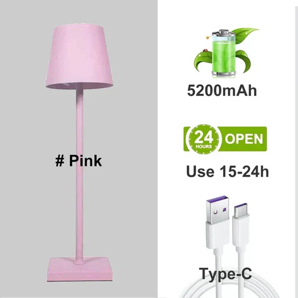 Portable Modern Aluminium Dimmable Table Lamp - LumiNova | Stylish LED Lighting for Home & Office