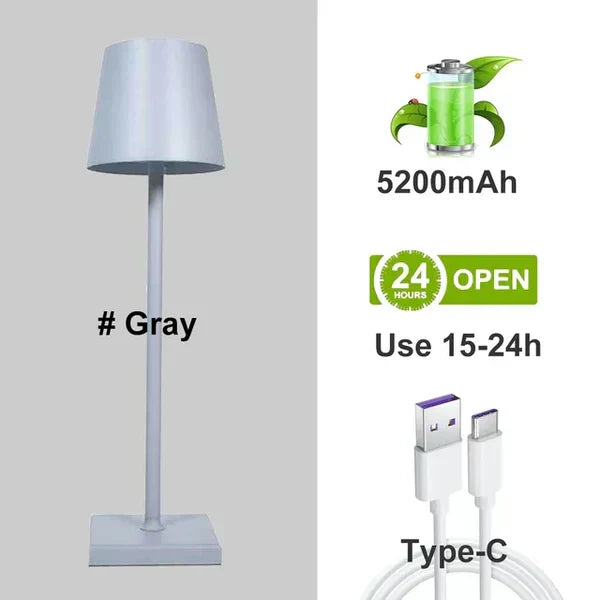 Portable Modern Aluminium Dimmable Table Lamp - LumiNova | Stylish LED Lighting for Home & Office
