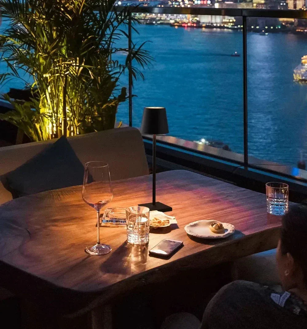 Portable Modern Aluminium Dimmable Table Lamp - LumiNova | Stylish LED Lighting for Home & Office