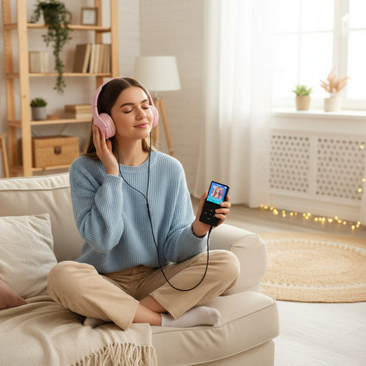 MP3 Player – Clip-On Design, USB Rechargeable & Long Battery Life